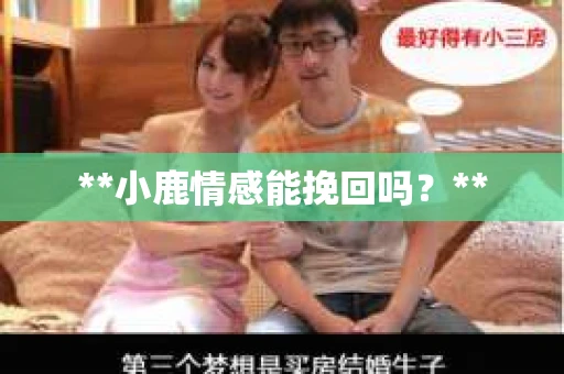 **小鹿情感能挽回吗？**