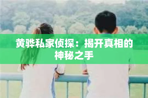 黄骅私家侦探：揭开真相的神秘之手