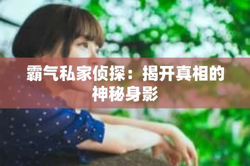 霸气私家侦探：揭开真相的神秘身影