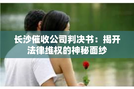 长沙催收公司判决书：揭开法律维权的神秘面纱