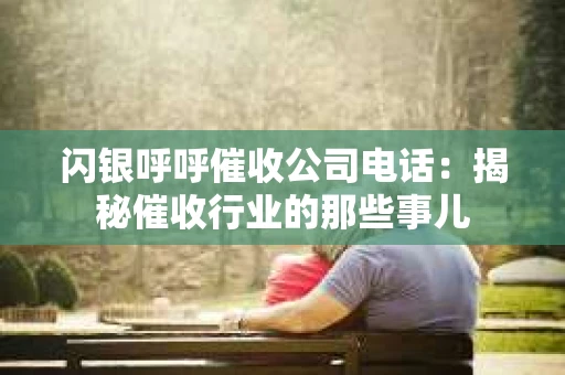 闪银呼呼催收公司电话：揭秘催收行业的那些事儿