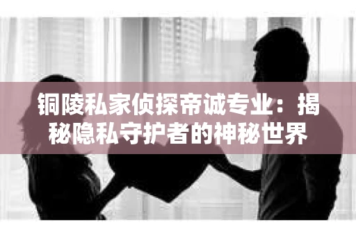铜陵私家侦探帝诚专业：揭秘隐私守护者的神秘世界