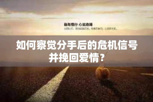 如何察觉分手后的危机信号并挽回爱情？