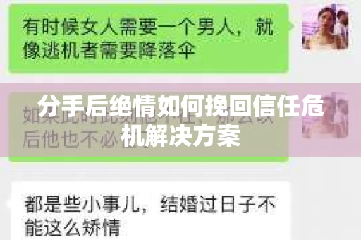 分手后绝情如何挽回信任危机解决方案