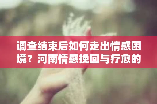 调查结束后如何走出情感困境？河南情感挽回与疗愈的实用方法