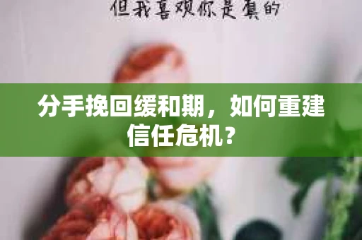 分手挽回缓和期，如何重建信任危机？
