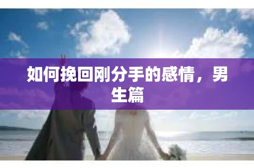 如何挽回刚分手的感情，男生篇