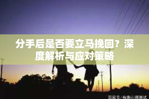分手后是否要立马挽回？深度解析与应对策略
