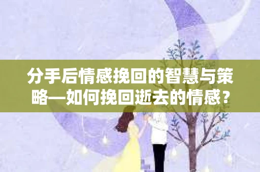 分手后情感挽回的智慧与策略—如何挽回逝去的情感？